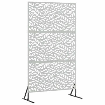 Vidaxl Zaslon za privatnost Siva 100 x 50 x 180 cm Čelik