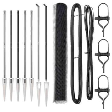 Vidaxl Stup za ogradu Siva