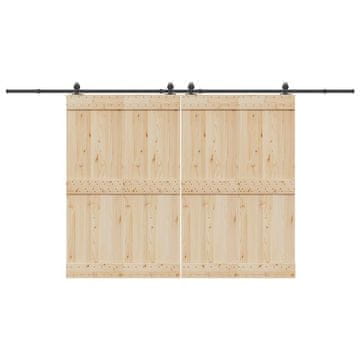 Vidaxl Sustav za montažu kliznih vrata, 400 cm, čelik, crna