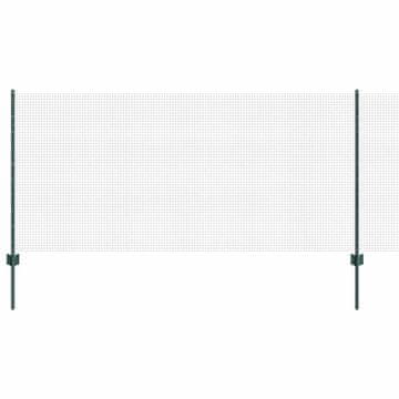 Vidaxl Ograda s postovima Zelena