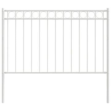 Vidaxl Element Ograde ASSEN Bijelo 170 x 130 cm Čelik