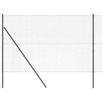 Vidaxl Stup za ogradu Siva