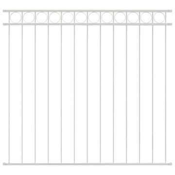 Vidaxl Element Ograde ASSEN Bijelo 170 x 150 cm Čelik