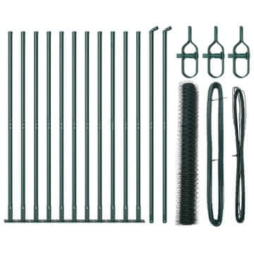 Vidaxl Stup za ogradu Zelena