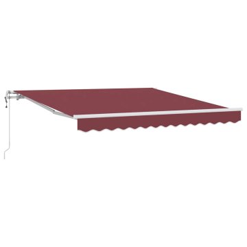 Vidaxl Tenda na automatsko uvlačenje bordo 300 x 250 cm