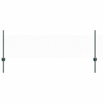 Vidaxl Ograda s postovima Zelena