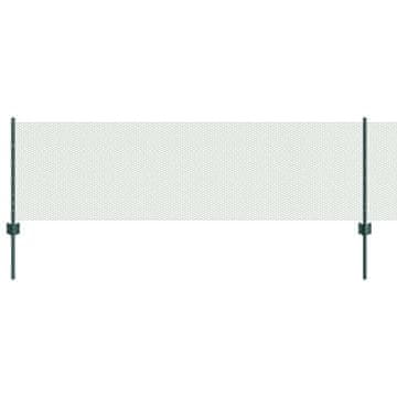 Vidaxl Ograda s postovima Zelena