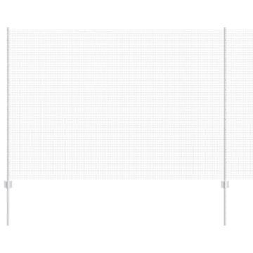 Vidaxl Ograda s postovima Srebrna