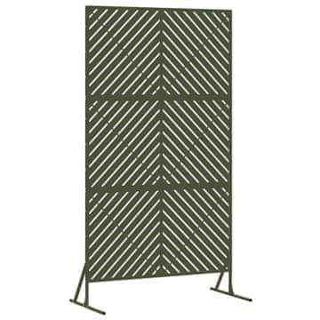 Vidaxl Zaslon za privatnost Maslinasta 100 x 50 x 180 cm Čelik