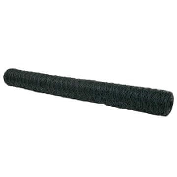 Vidaxl Heksagonalna ograda Zelena 1,6 x 50 m PVC