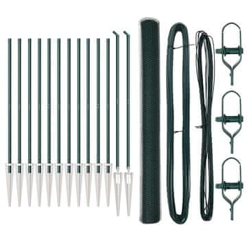 Vidaxl Stup za ogradu Zelena