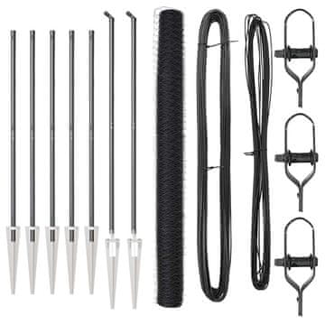 Vidaxl Stup za ogradu Siva