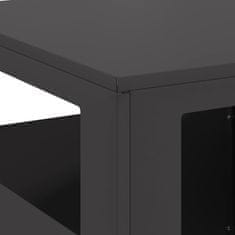 Vidaxl Kamin Crna 35 x 35 x 100 cm Čelik