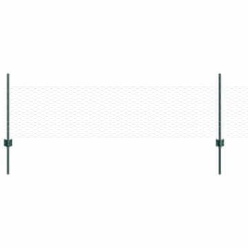 Vidaxl Ograda s postovima Zelena