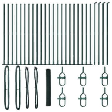 Vidaxl Stup za ogradu Zelena