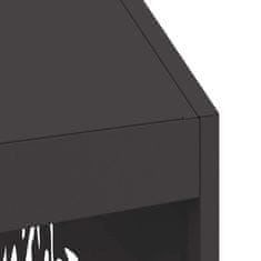 Vidaxl Kamin Crna 50 x 50 x 100 cm Čelik