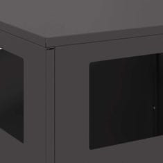 Vidaxl Kamin Crna 50 x 50 x 100 cm Čelik