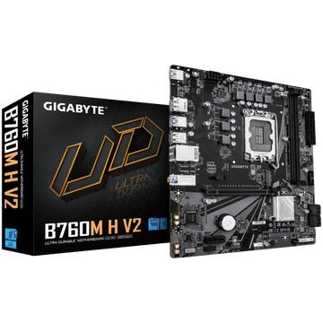 Gigabyte B760M H V2 LGA1700 mATX matična ploča – Intel B760, 2xDDR5, 1xM.2, 4xSATA, 1Gb LAN, 1xDP, 1xHDMI