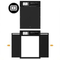 Dexxer Elektronička solarna automatska LCD vrata za kokošinjac 38x28cm crna