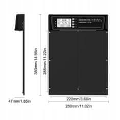 Dexxer Elektronička solarna automatska LCD vrata za kokošinjac 38x28cm crna