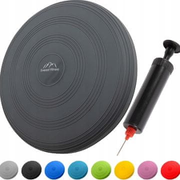 éS zračni jastuk - s pumpom, promjer 33 cm, crni