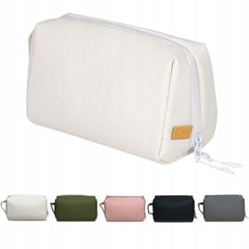 Vodootporna unisex putna kozmetička torba 24 x 15 x 12 cm bijela