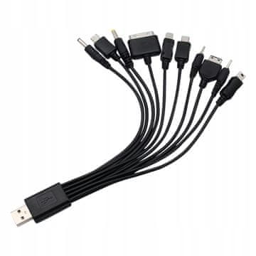 USB kabel s 10-u-1 višenamjenskim konektorom
