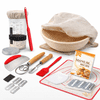 HOME & MARKER® Set za kiselo tijesto i pečenje kruha, košara 23 cm + starter 650 ml | DOUGHMASTER