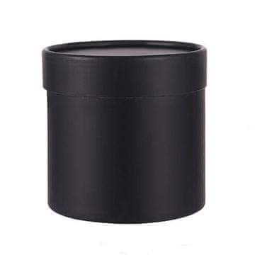 Okrugli flower box 12,5 × 12,5 cm - crni