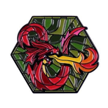 Metalna RPG DND značka - Vitraj Dungeons and Dragons