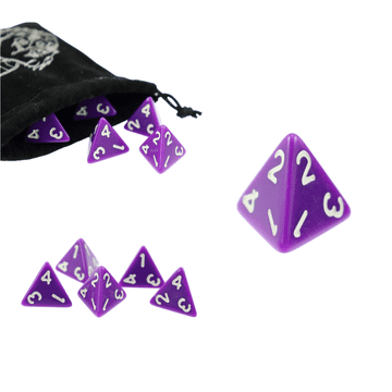 RPG kockice ljubičaste četverostrane D4