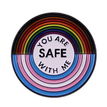 RGFK Pride LGBT LGBTQ metalna značka - Siguran si sa mnom v2