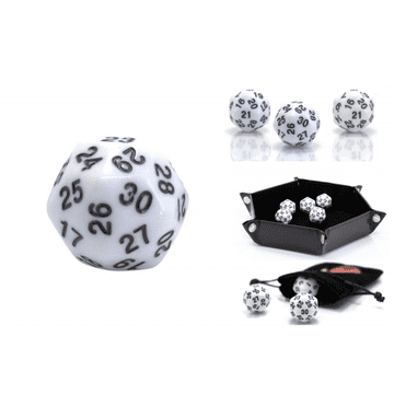 RPG kocka tridesetstrana D30 bijela