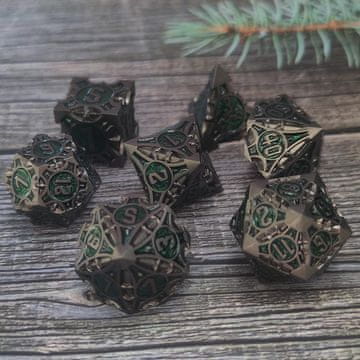 Set od 7 metalnih kockica za RPG Ranger of the Forest