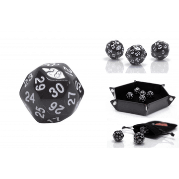 RPG kockice tridesetstrane D30 crne