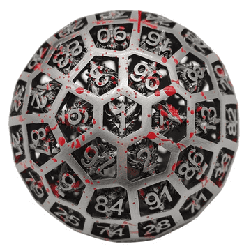 RGFK RPG Dice Metal Hundred-Sided D100 Velika bitka zmajeva