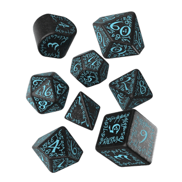 20. obljetnica Q Workshopa: Elven Dice Set RPG set s 8 kockica