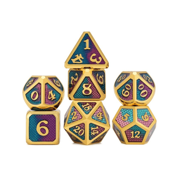 Set od 7 metalnih kockica za RPG Izdajnik prijestolja