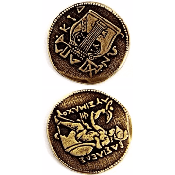 Antički zlatni metalni novčić 1 kom