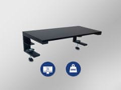 Ewent EW1547 stalak za monitor, samostojeći ili s klemom, crni