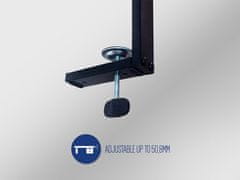 Ewent EW1547 stalak za monitor, samostojeći ili s klemom, crni