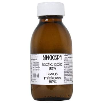 Mlijekočna kiselina 80% bingospa 100 ml