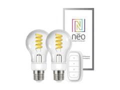 Immax Set LED žarulja (07089BD) NEO Smart filament bulb set 2xE27 5W, warm - cold white + Zigbee 3.0 controller