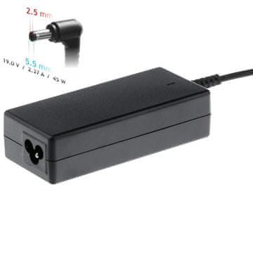 Akyga 45W punjač za prijenosna računala AK-ND-61 za ASUS/TOSHIBA/LENOVO (utikač 5,5 x 2,2 mm)