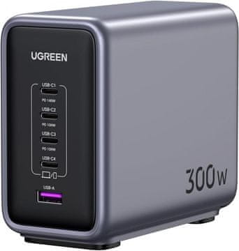 Ugreen Nexode 300W GaN II USB punjač s 5 priključaka – kutija