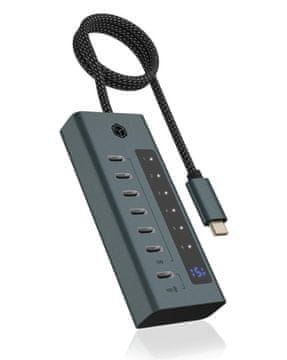 IcyBox IB-HUB1457-C31 7-portni USB 3.2 Type-C hub