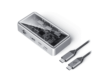 Orico Priključna stanica USB-C, 6 u 1, 3x USB 3.0, HDMI, RJ-45, PD 100W, ORICO TM10-6P
