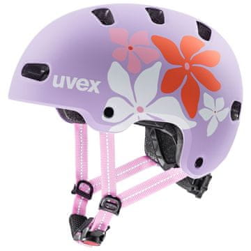 Uvex Kid 4 Style dječja kaciga, 55–58 cm, Flower Lilac Matt