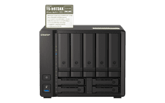 Qnap NAS poslužitelj s 9 utora za diskove, 8 GB RAM-a, 1x 10 Gb i 2x 2,5 Gb mrežna priključka