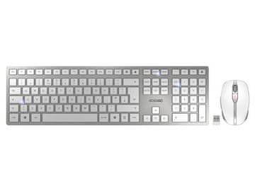 Cherry DW 9100 SLIM tipkovnica i miš, Bluetooth, bijela, USB, raspored tipki UK/SLO
